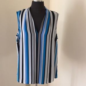 Jones Studio 1x Blue/Wht/Blk shirt
